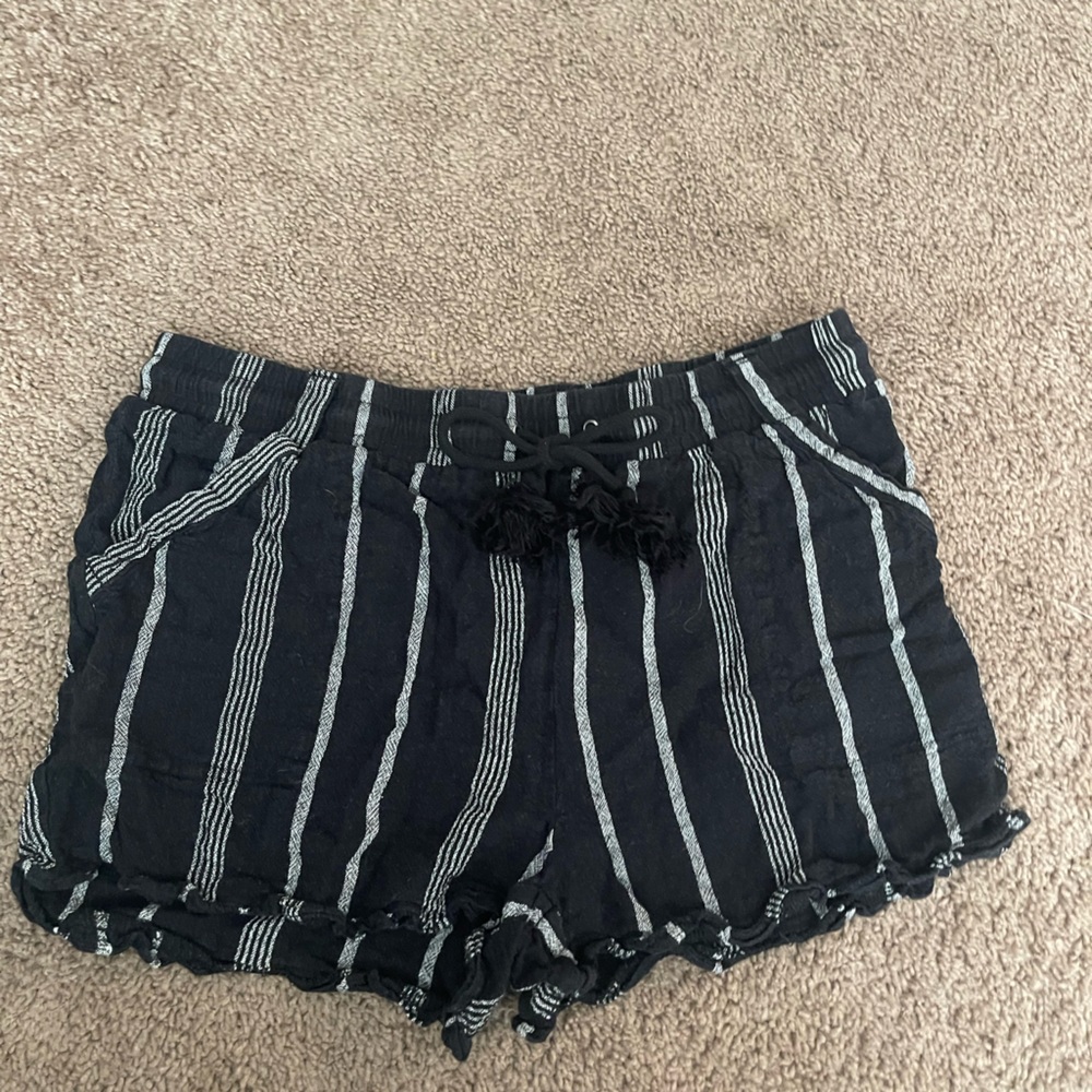 Black Flowy Shorts